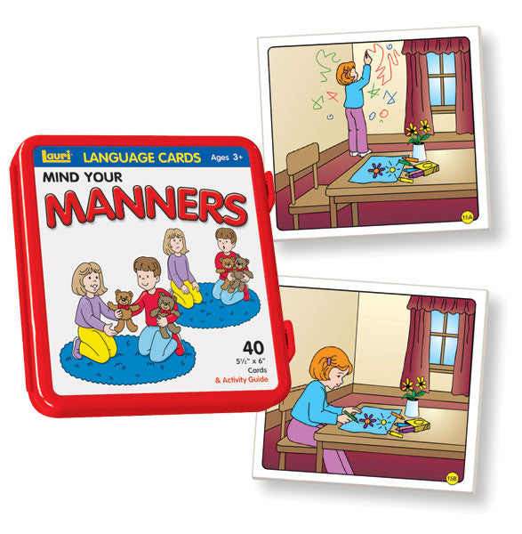 Lauri® Educational Mind Your Manners Language Cards Play School Room Cc