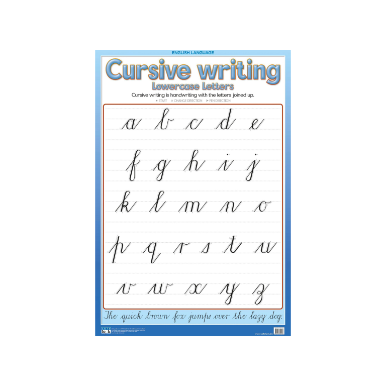 Cursive Writing - Lowercase - Play School Room CC