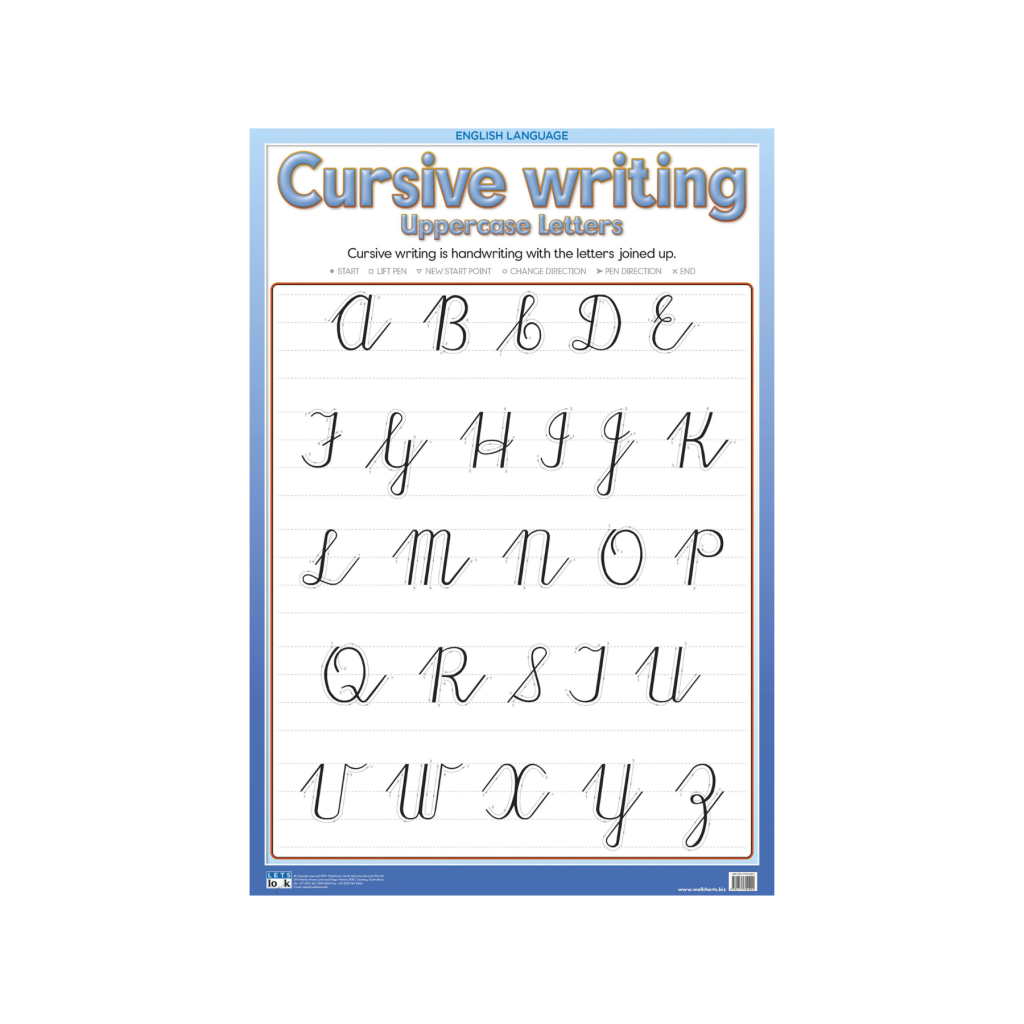 School Cursive Alphabet