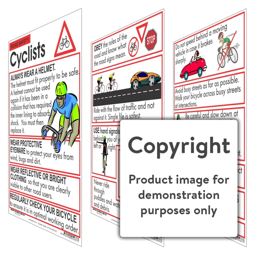 Road Safety: Cyclists Chart - Play School Room CC