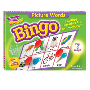 Picture Words Bingo Game