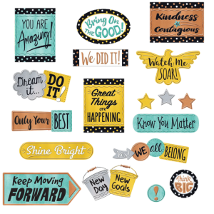 Metal Phrases Bulletin Board Set