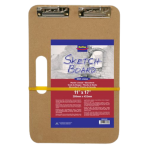 Rolfes Heavy Duty Sketch Board with clips - A3