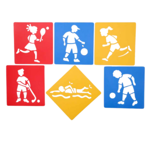 Stencils - Sport Themed- 6pcs