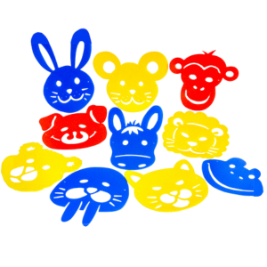 Stencils - Animal Face Mask - 10 pcs