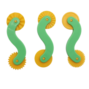 Set Of 3 Double-Ended Dough Wheels
