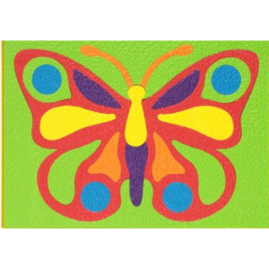Lauri Crepe Rubber Puzzles - Butterfly (Colours May Vary)