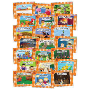Jolly Phonics Orange Level Readers Pre-Cursive Pack of 21