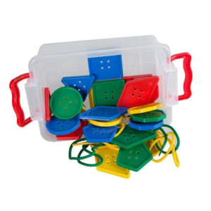 Geometric Buttons & Laces (500ml Tub)