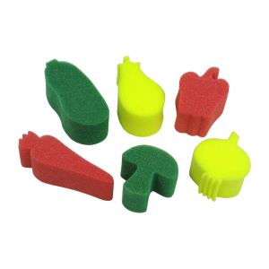 Sponge Painting Set - Vegetable - 6pcs